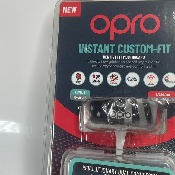 Opro Instant Custom-Fit Adult Dentist Fit Mouthguard Level 6 Dual Compression - Picture 4 of 6